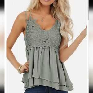 Feager Babydoll Chiffon Cami